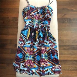 Mosaic Print Dress